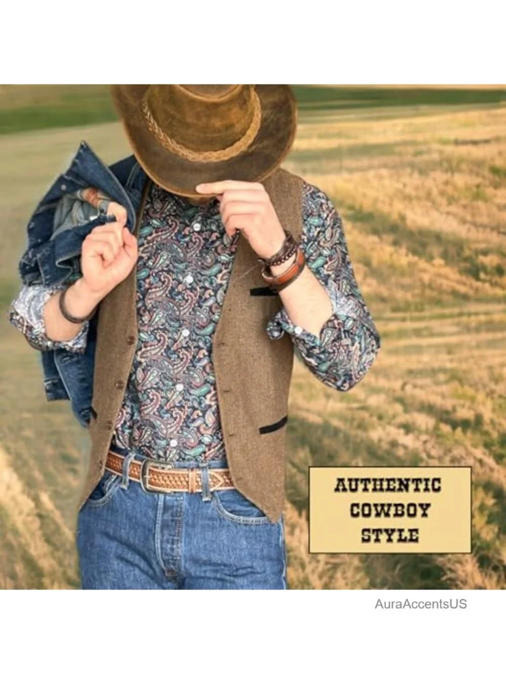 Men's Western Belt Full Grain Leather Tooled Embossed 1.5 inch Handmade